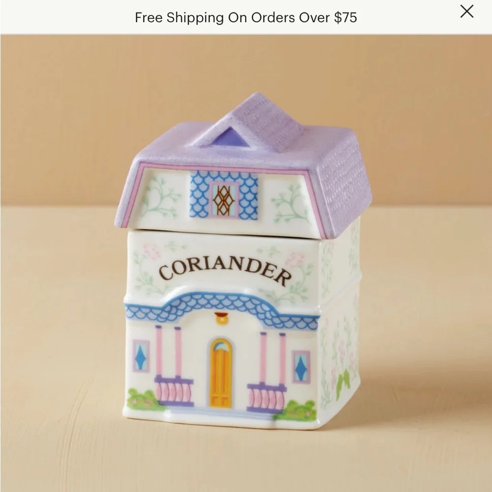 Lenox Spice Village Corriander Spice jar Collectible new in box